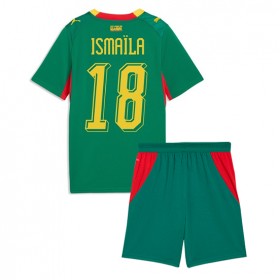 Senegal Ismaila Sarr #18 Borta Kläder Barn VM 2026 Kortärmad (+ Korta byxor)
